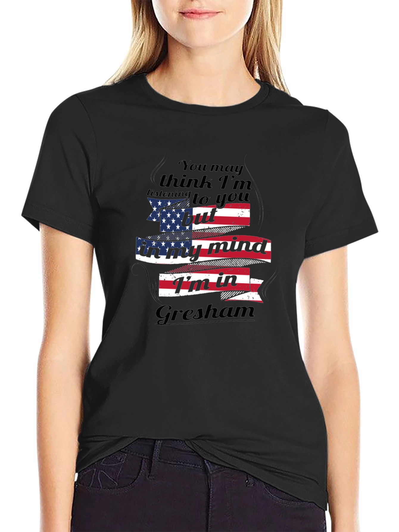 Gresham Mind T-Shirt - American Flag Design