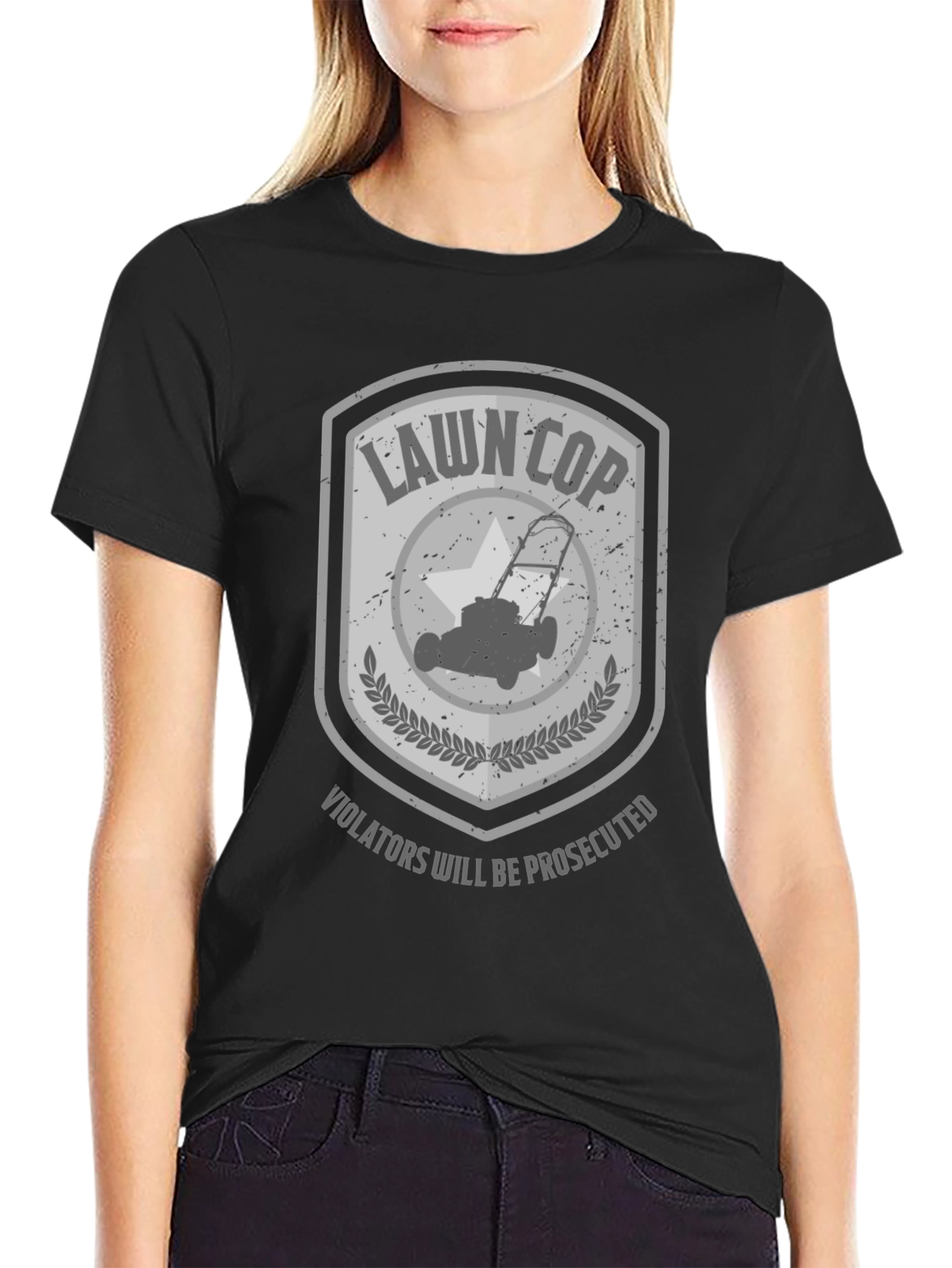 Lawn Cop T-Shirt - Enforce Lawn Order!