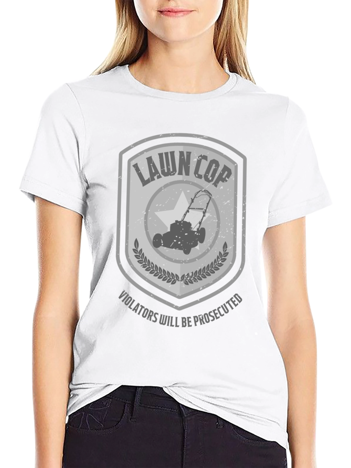 Lawn Cop T-Shirt - Enforce Lawn Order!