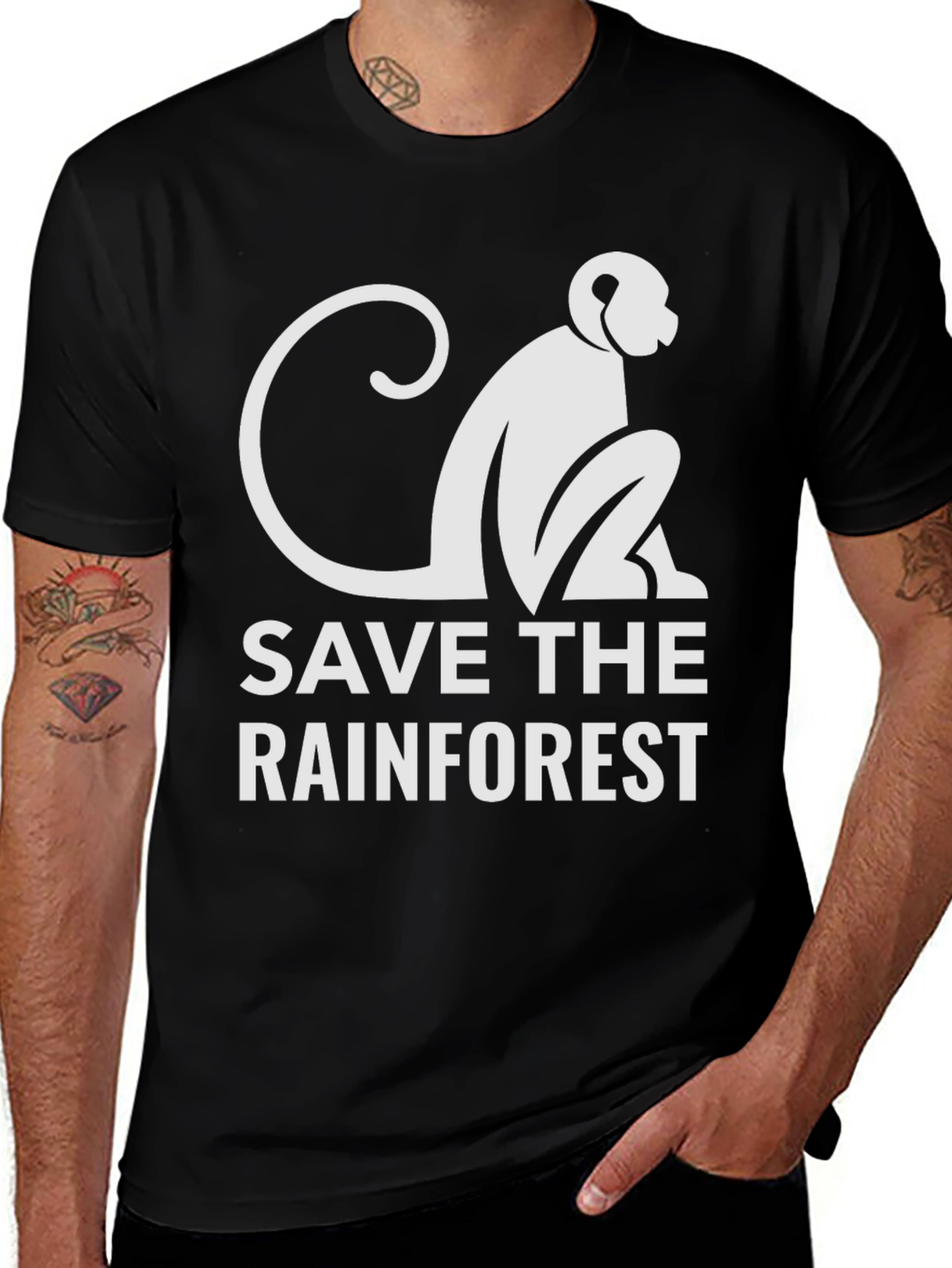 Save The Rainforest Monkey T-Shirt