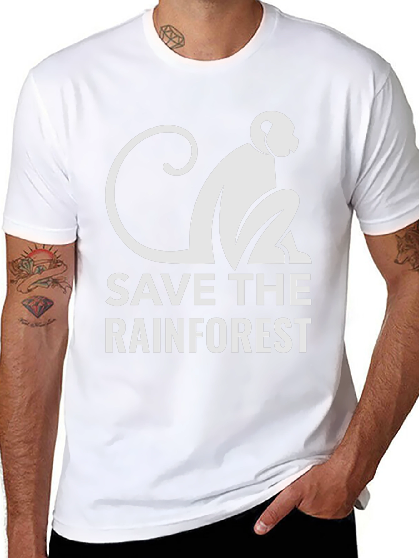 Save The Rainforest Monkey T-Shirt