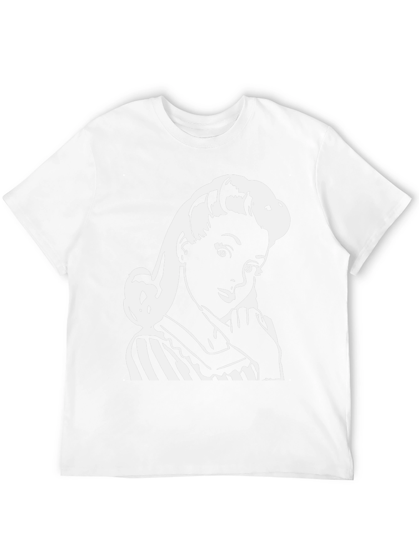 Retro Girl Graphic T-Shirt - Classic Black Tee