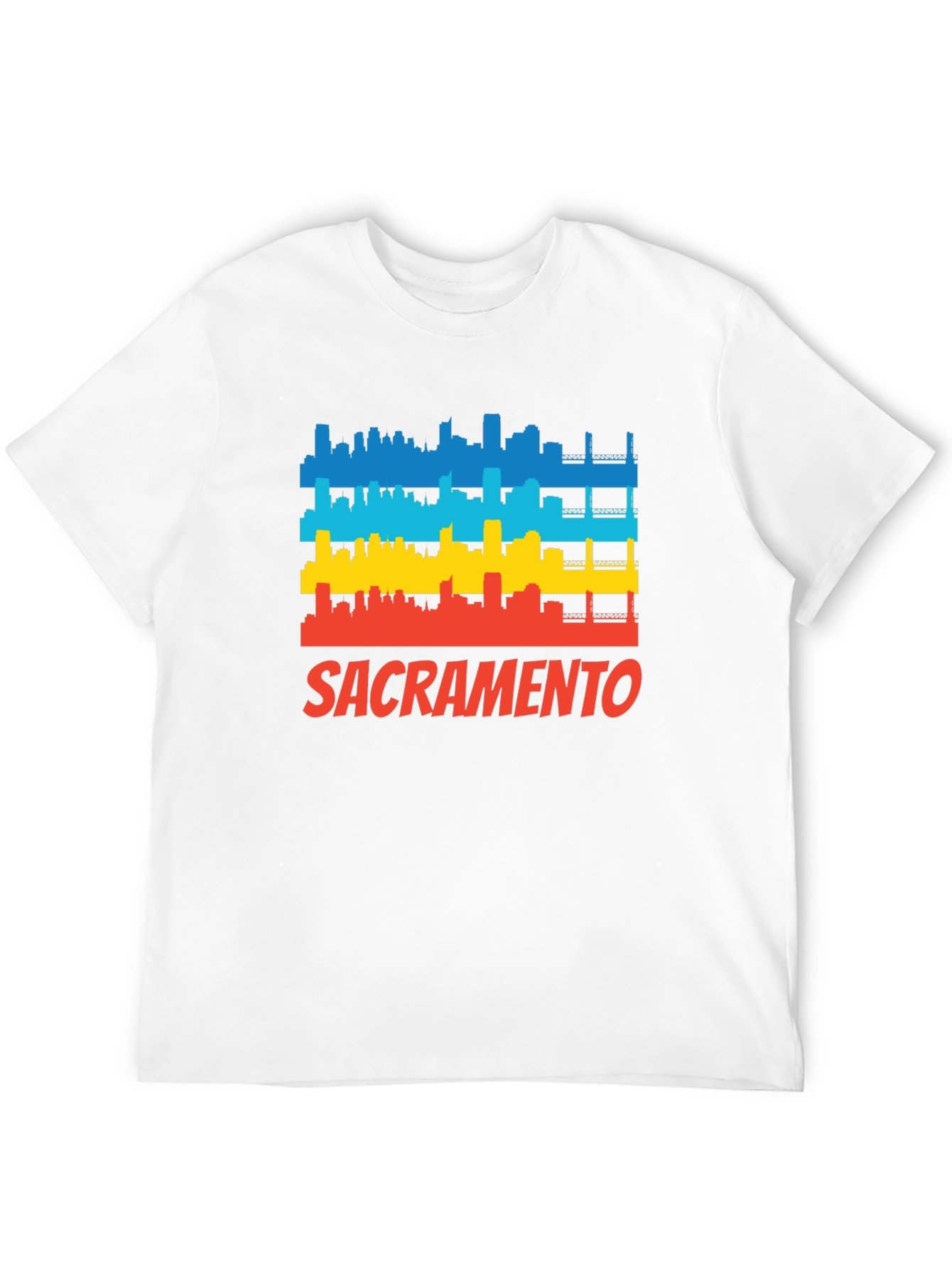 Sacramento Skyline T-Shirt - Bold Graphic Tee