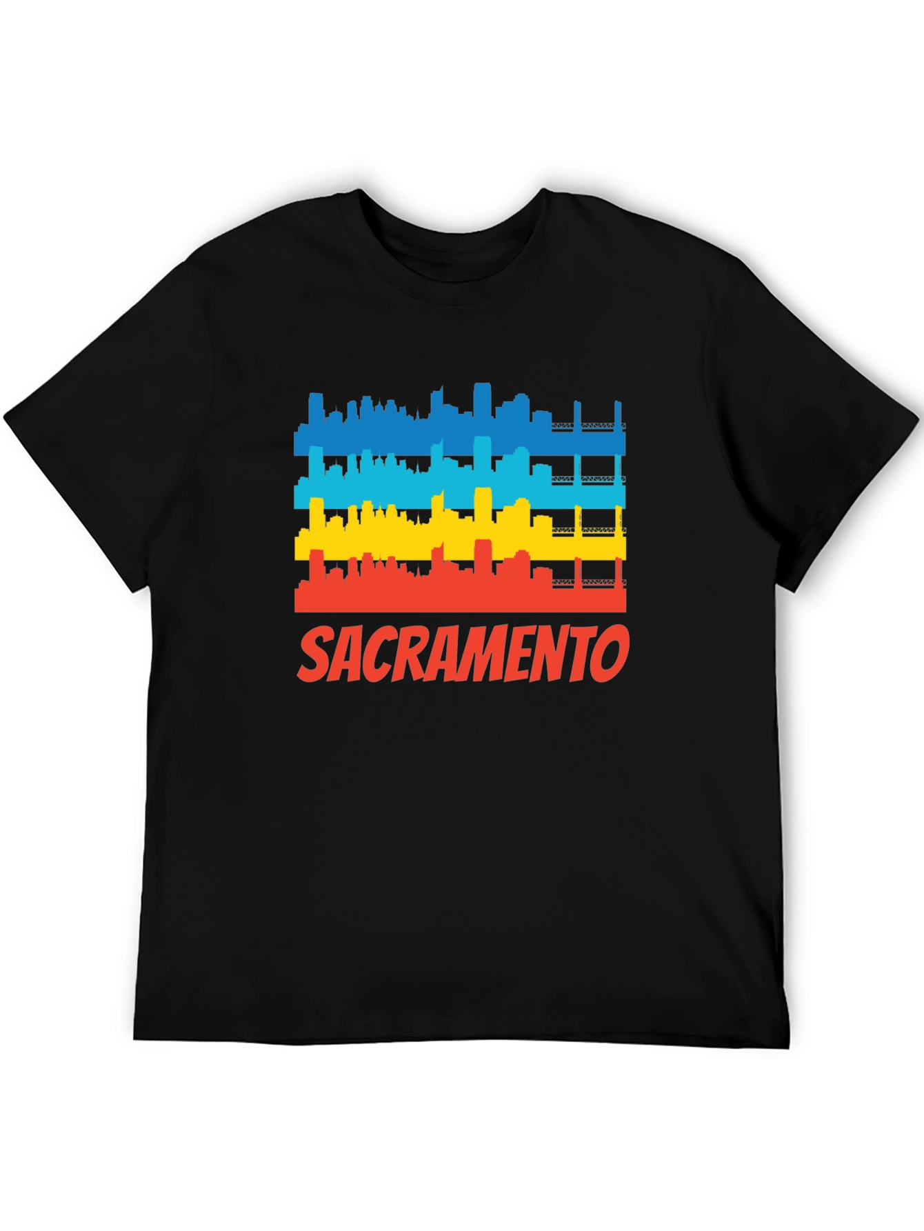 Sacramento Skyline T-Shirt - Bold Graphic Tee