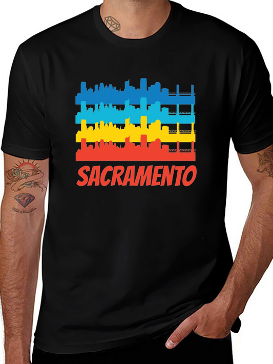 Sacramento Skyline T-Shirt - Bold Graphic Tee