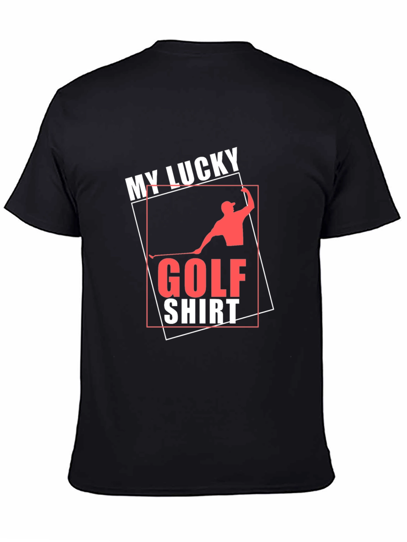 My Lucky Golf Shirt - Mens Black Tee