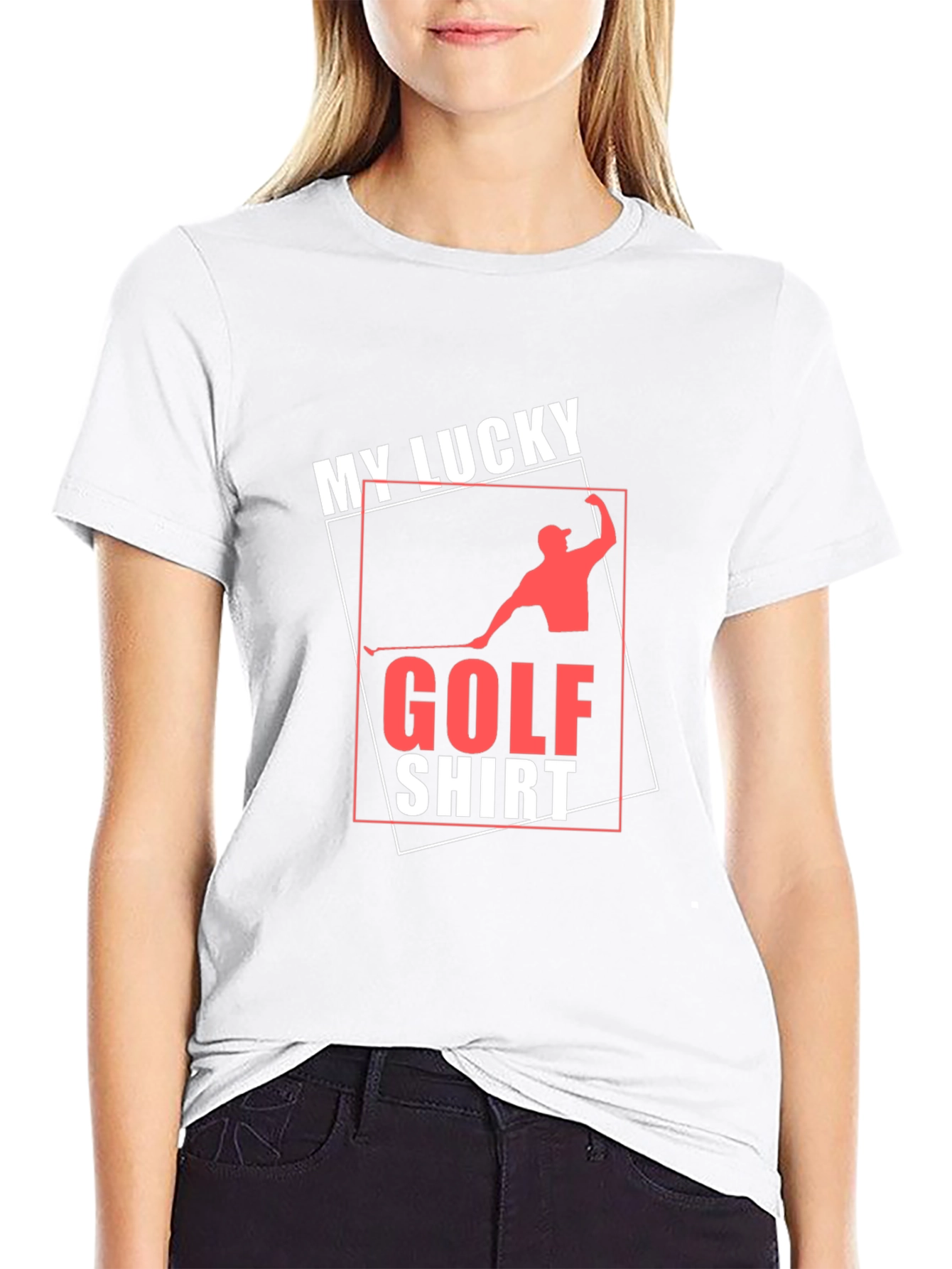 My Lucky Golf Shirt - Mens Black Tee
