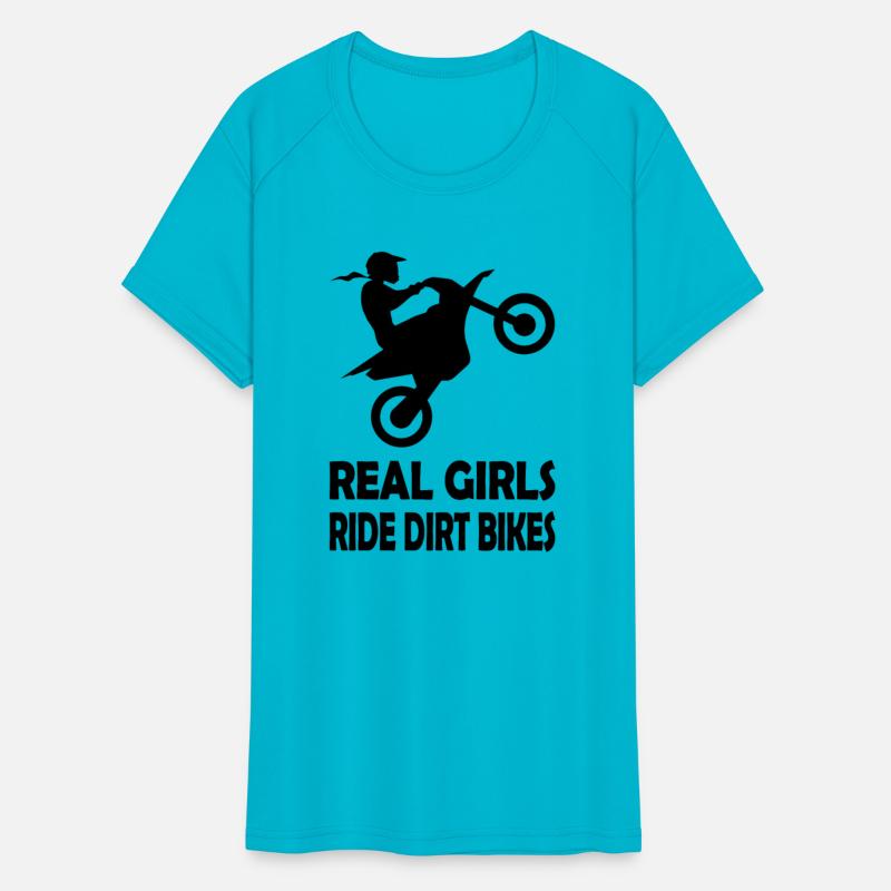 Real girls ride dirt bikes motocross wheelie chick