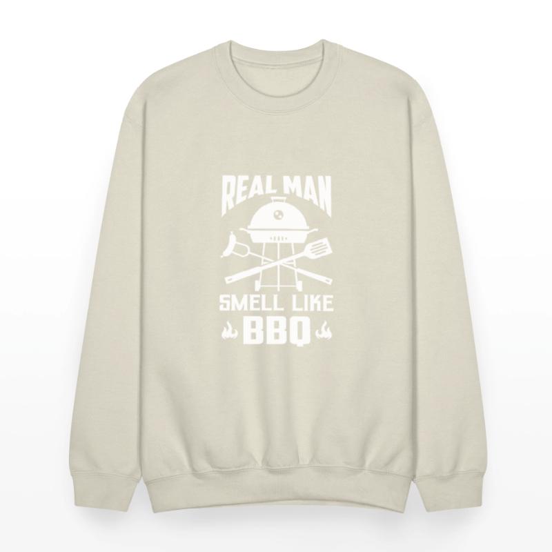 Real Man Smell Like BBQ Smoker Barbecue Grilling