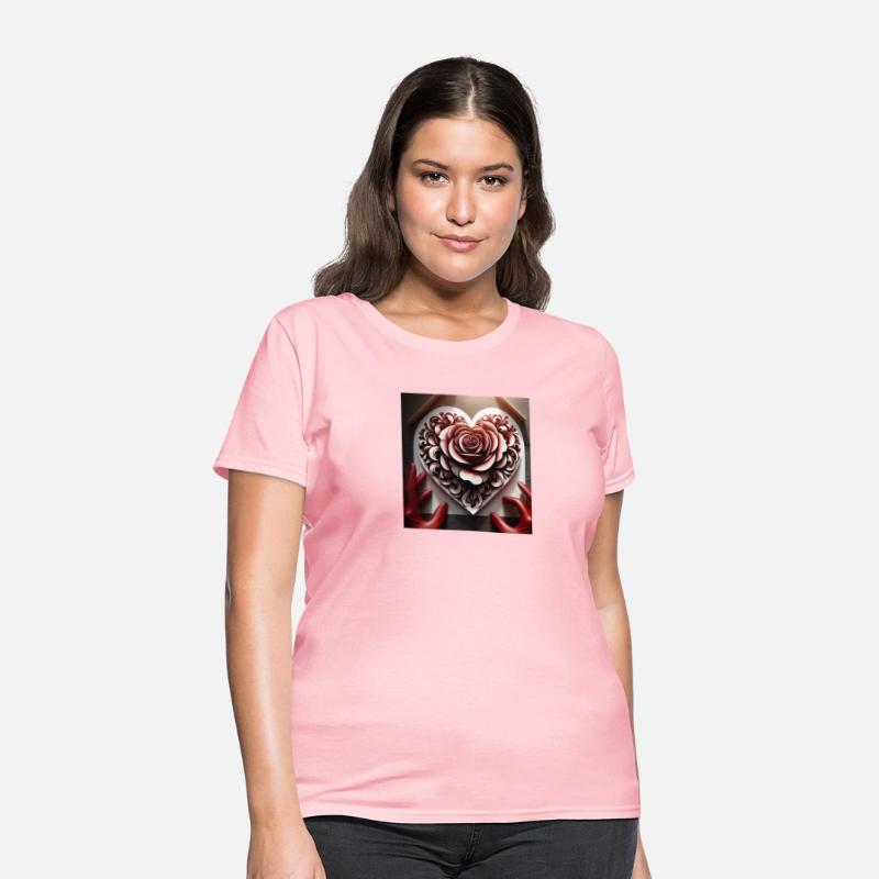 Red Heart-Shaped Rose