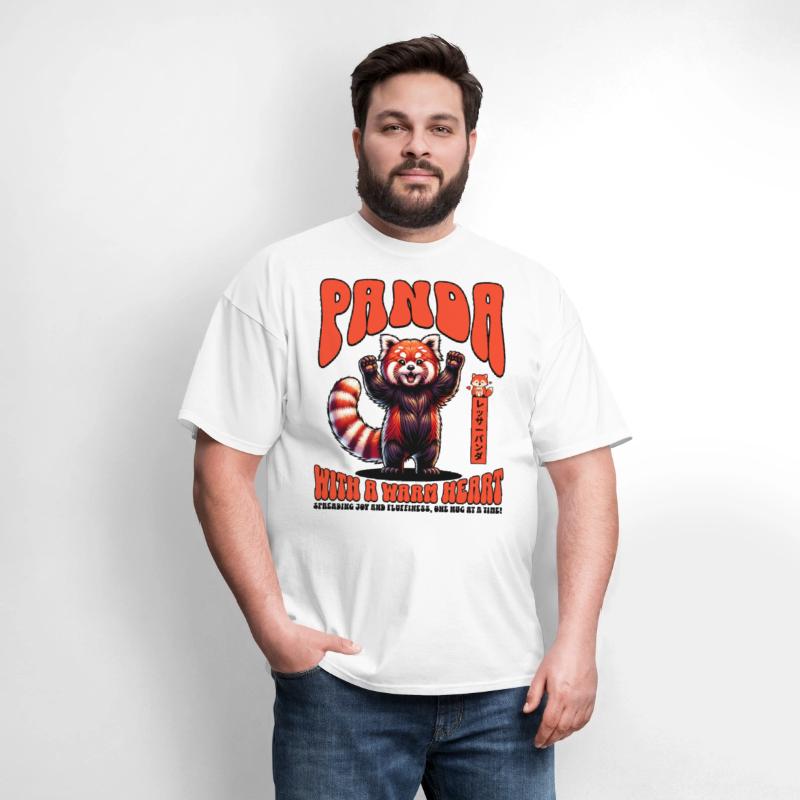 Red Panda with a Warm Heart Cute Bear