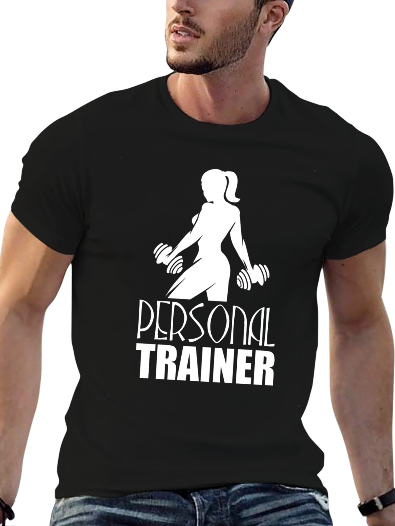 Personal Trainer Black T-Shirt - Fitness Apparel