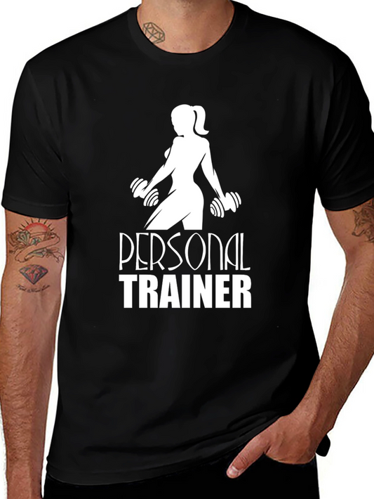 Personal Trainer Black T-Shirt - Fitness Apparel