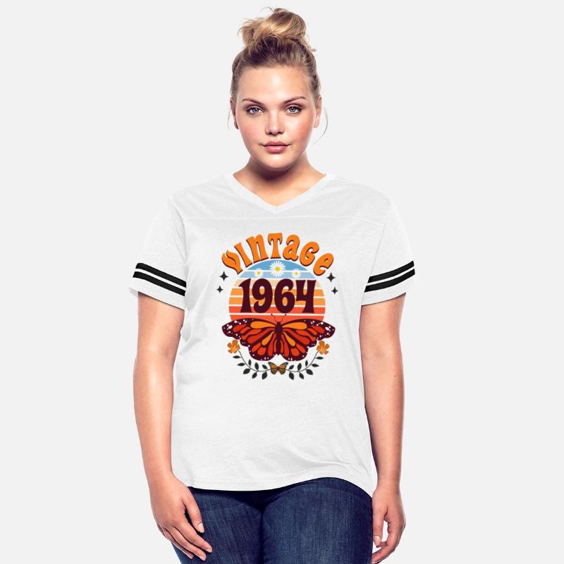 Retro Butterfly 60 Years Woman 1964 60th Birthday