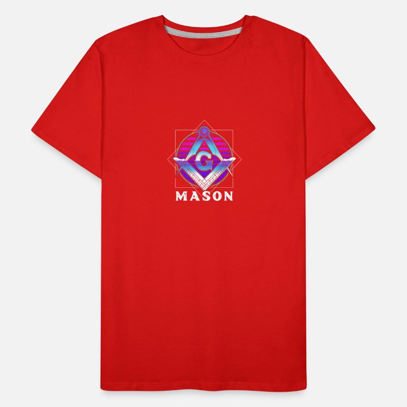 Retro Colorful Free Mason Symbol Free Masonic