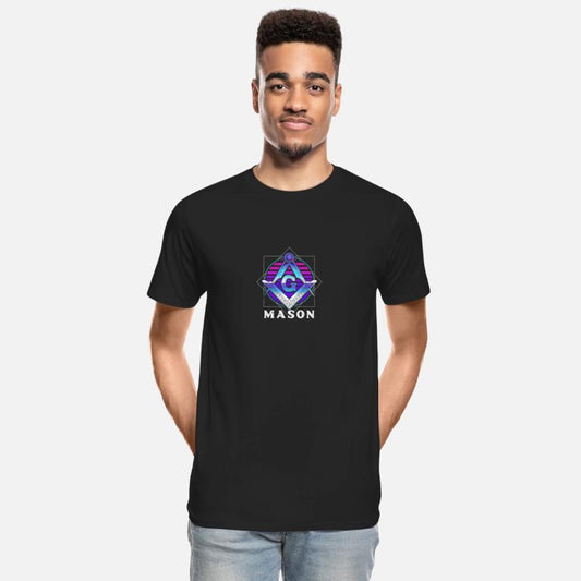 Retro Colorful Free Mason Symbol Free Masonic