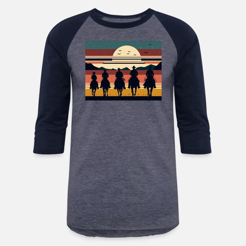 Retro Cowboys in the Sunset Tee