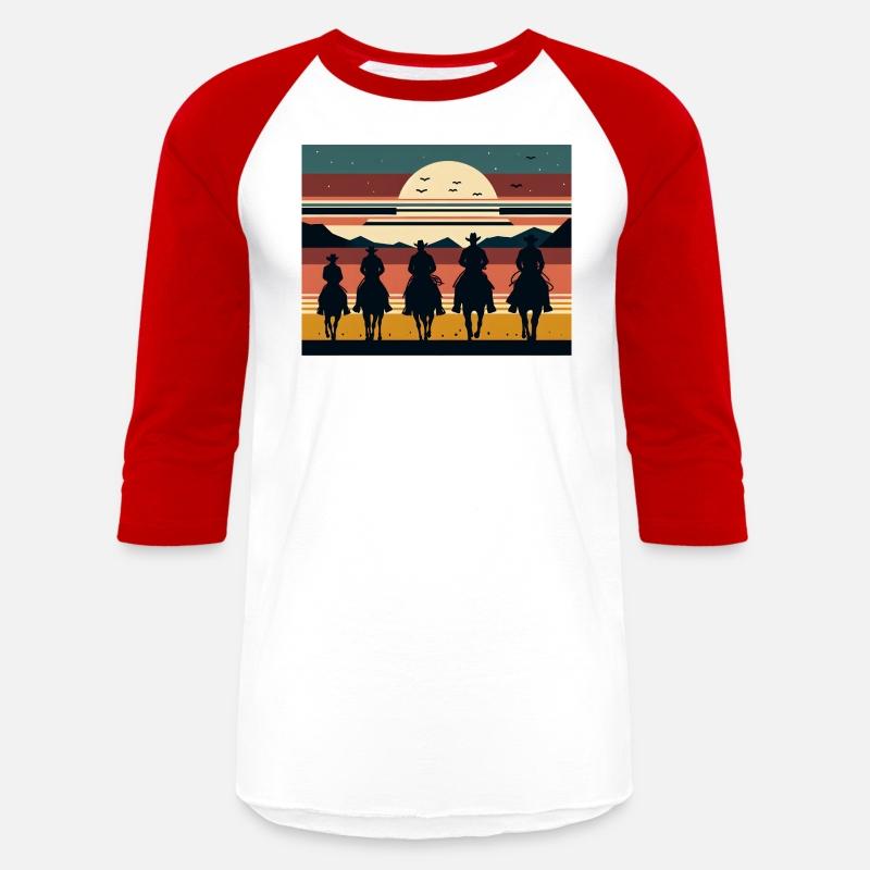 Retro Cowboys in the Sunset Tee