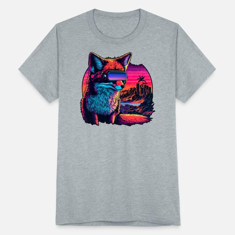 Retro Futuristic Synthwave Fox