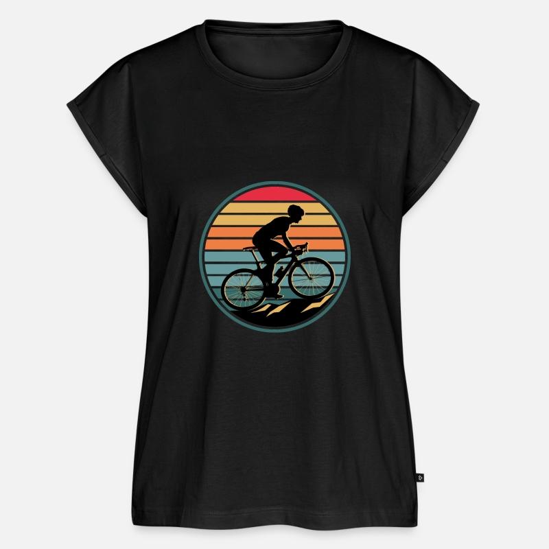Retro mountain bike bicycle cyclist