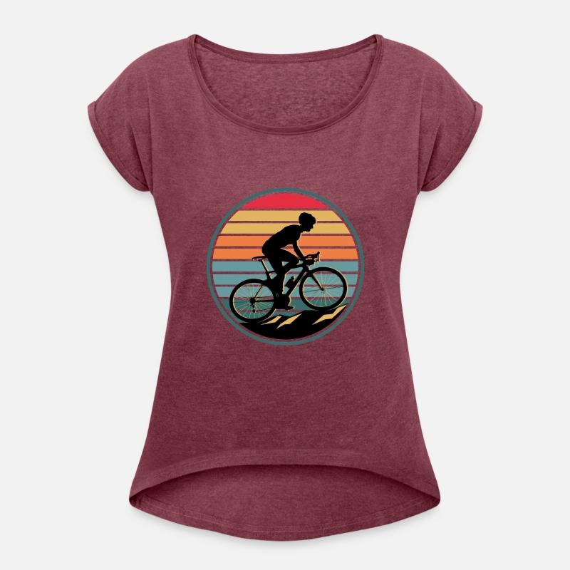 Retro mountain bike bicycle cyclist