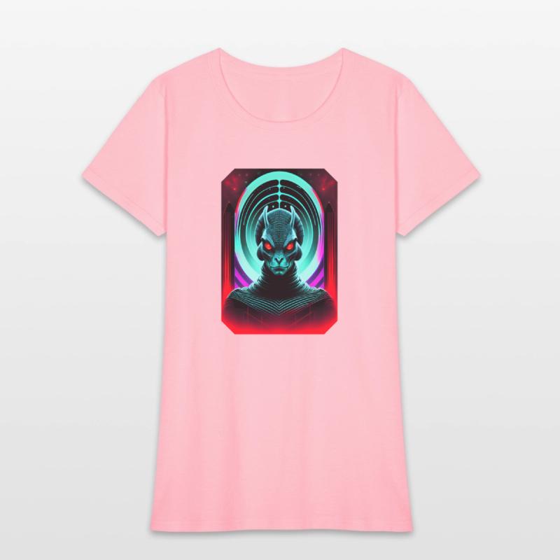 Retro Sci-Fi Reptilian Design Shirt v2