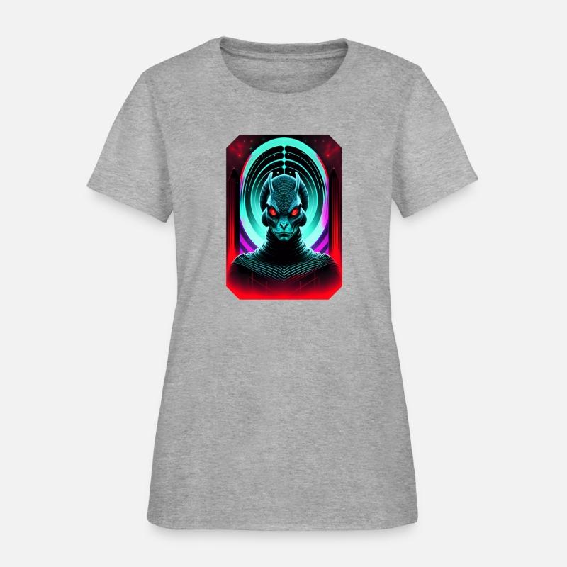 Retro Sci-Fi Reptilian Design Shirt v2