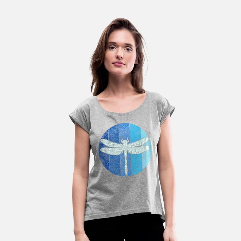 Retro Vintage Dragonfly Mandala Logo icon