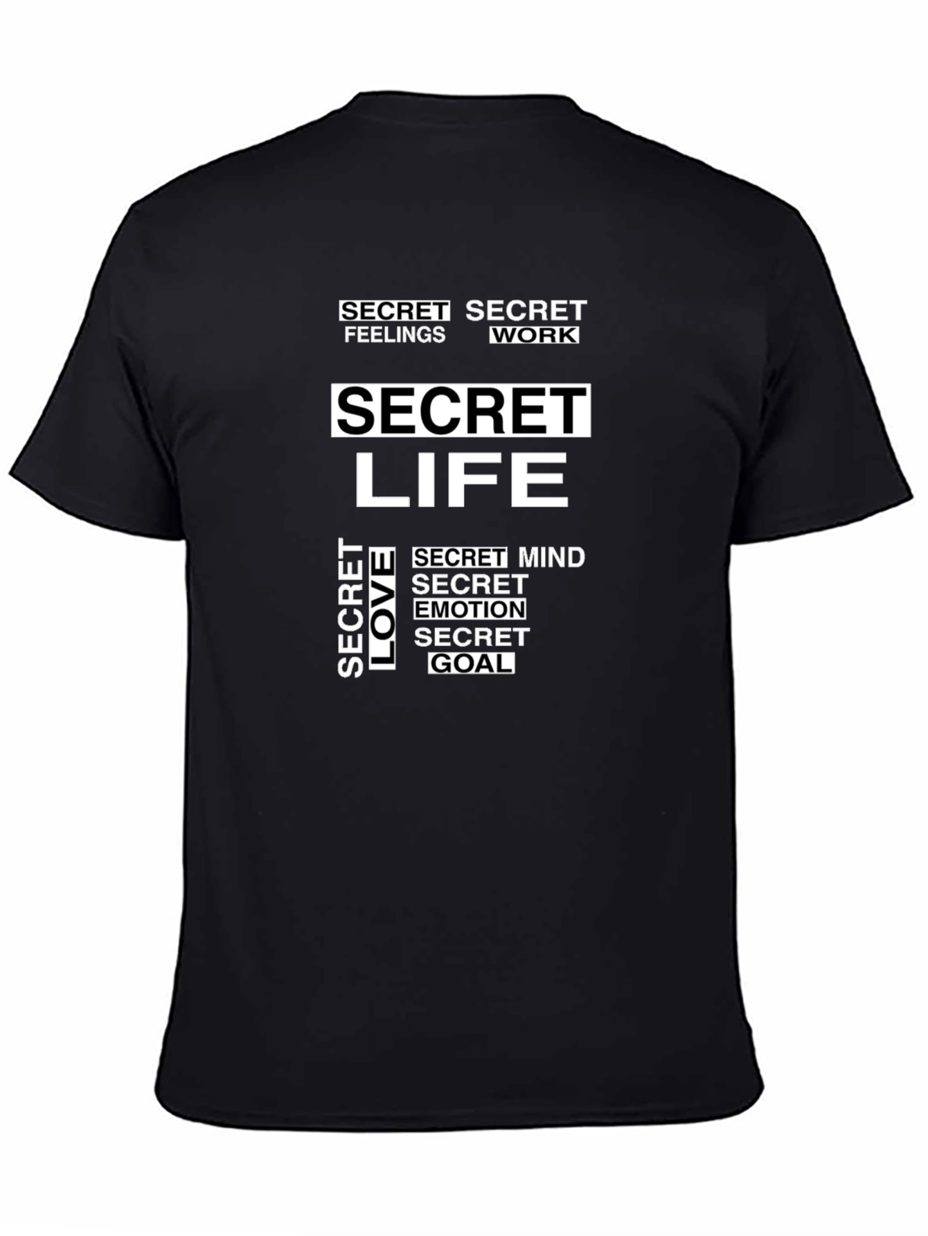 Secret Life Graphic Tee - Black