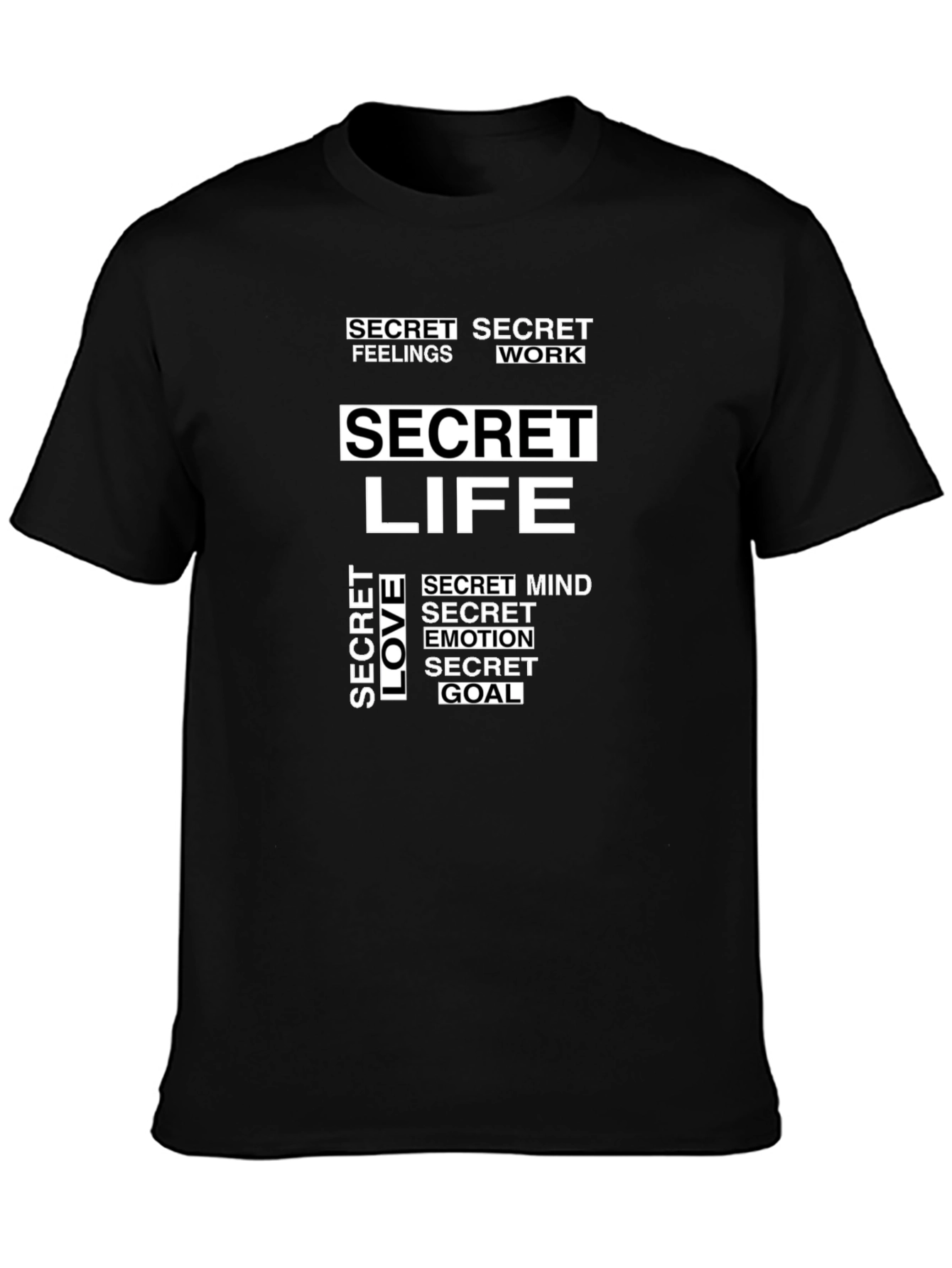 Secret Life Graphic Tee - Black