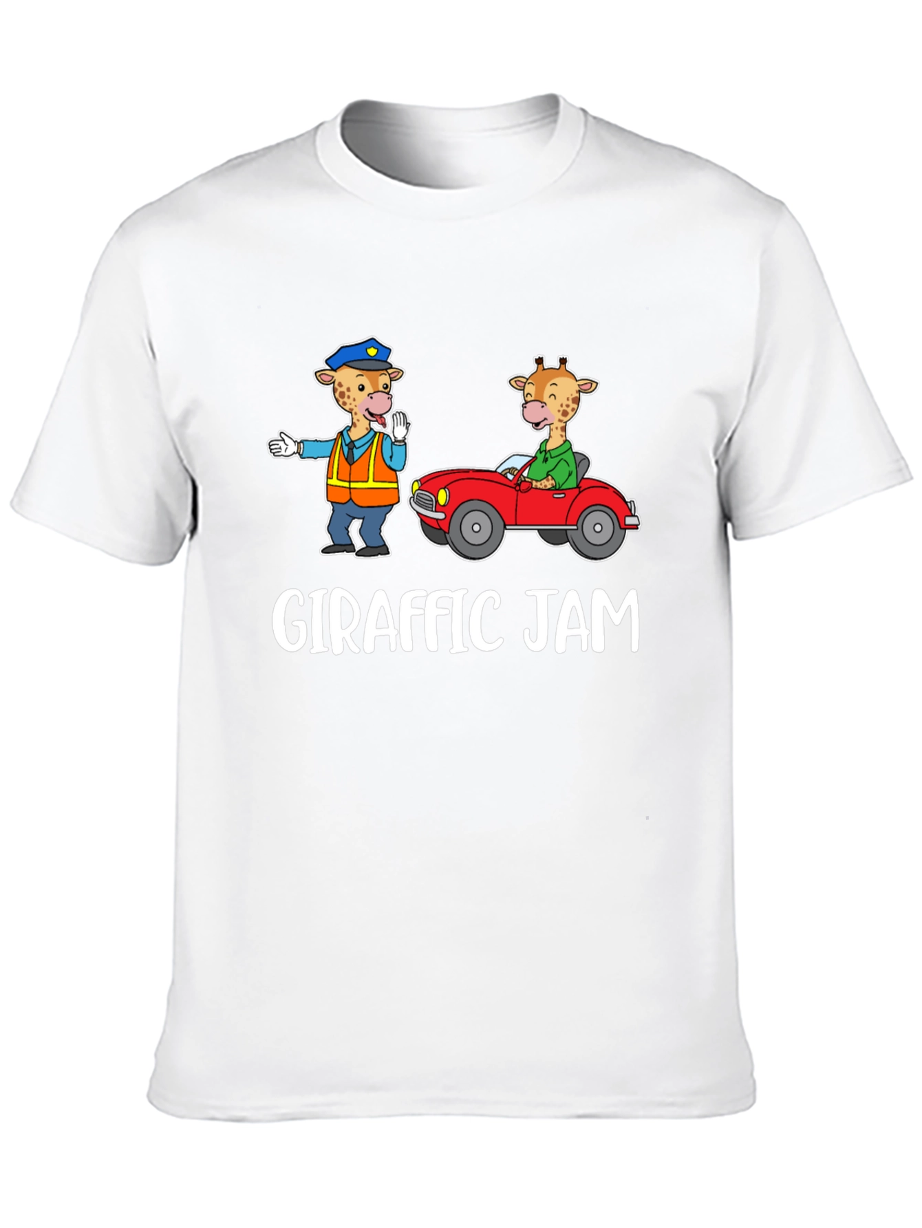 Giraffe Traffic Jam Graphic T-Shirt