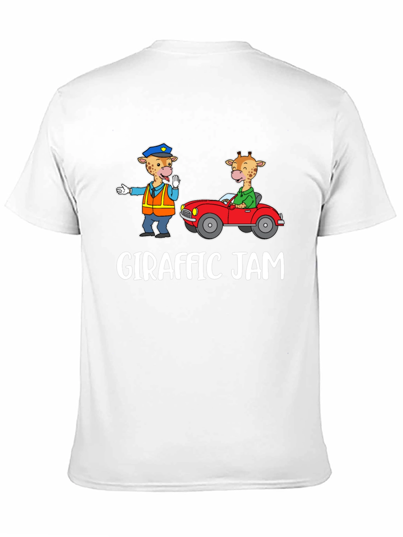 Giraffe Traffic Jam Graphic T-Shirt