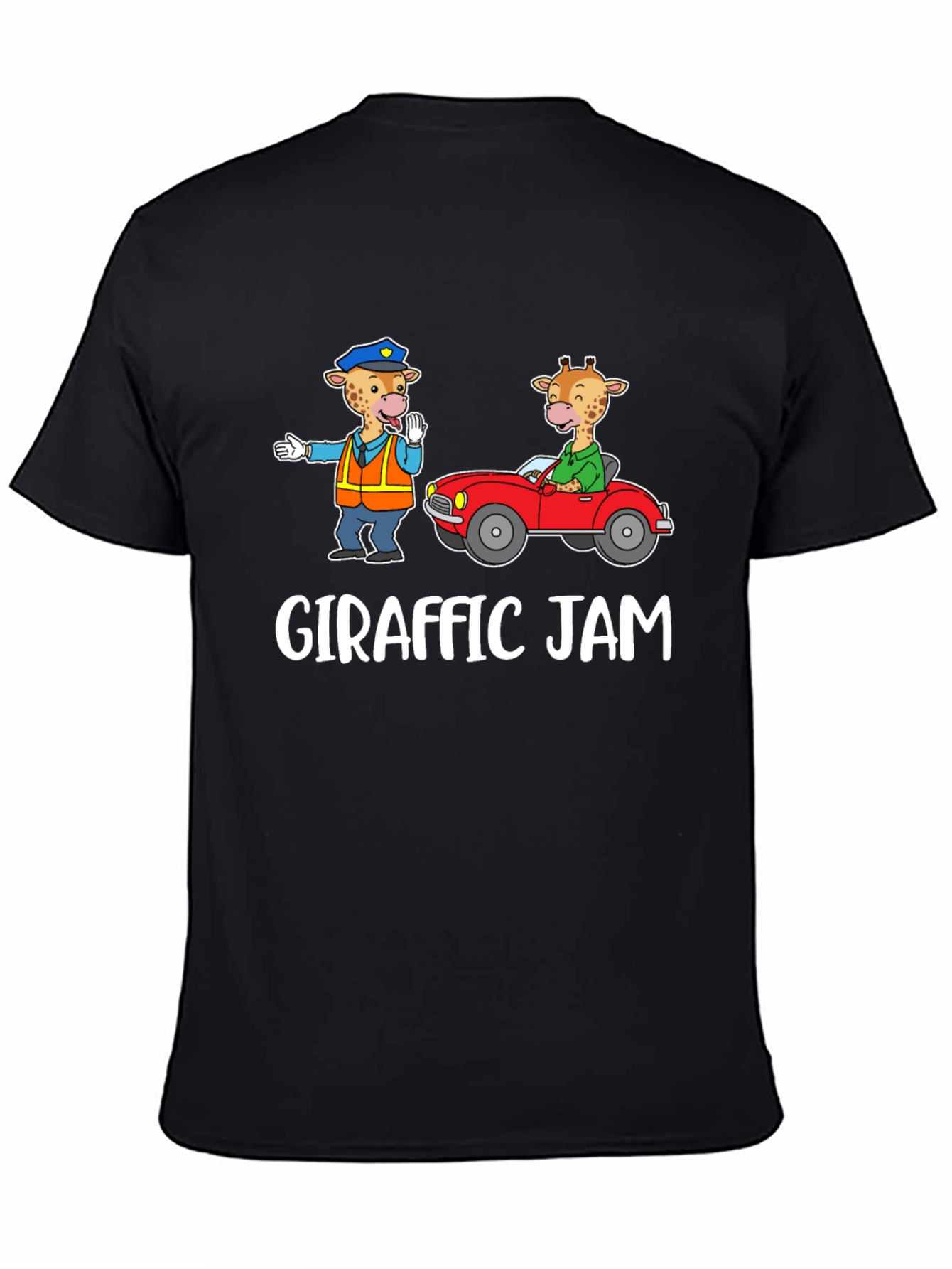 Giraffe Traffic Jam Graphic T-Shirt