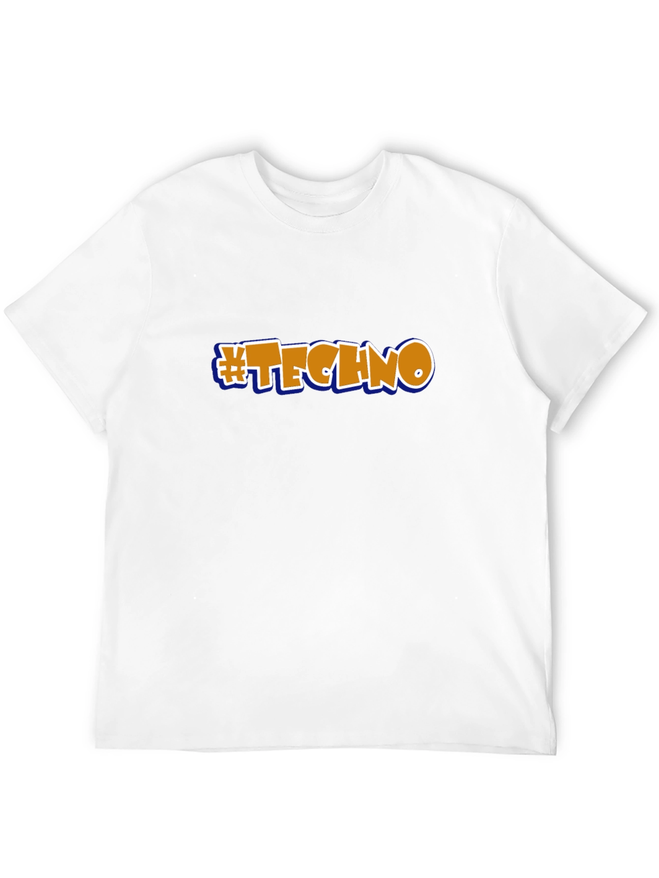 Techno Graphic T-Shirt - Black Crew Neck Tee