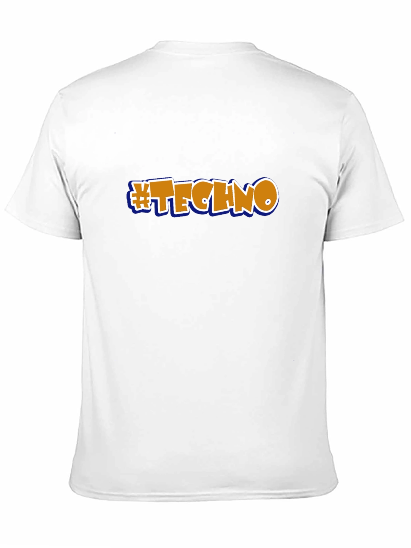 Techno Graphic T-Shirt - Black Crew Neck Tee