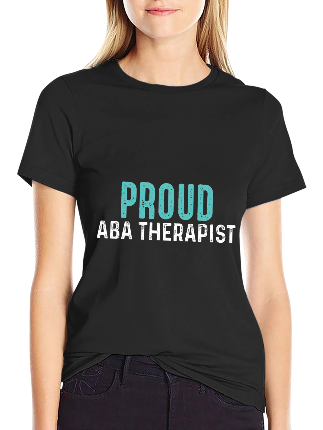 Proud ABA Therapist Black T-Shirt