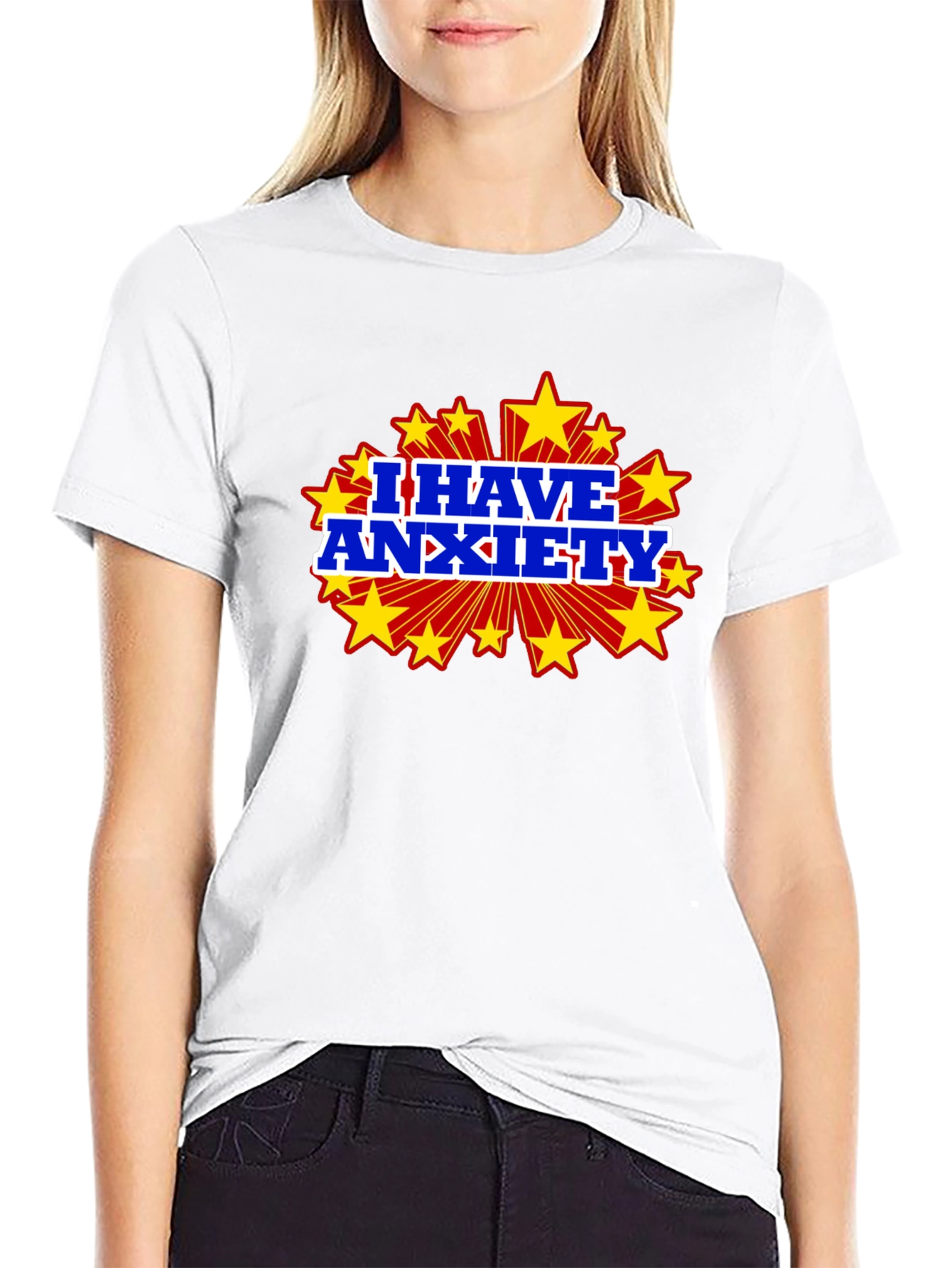 I Have Anxiety Graphic Tee - Black Cotton T-Shirt