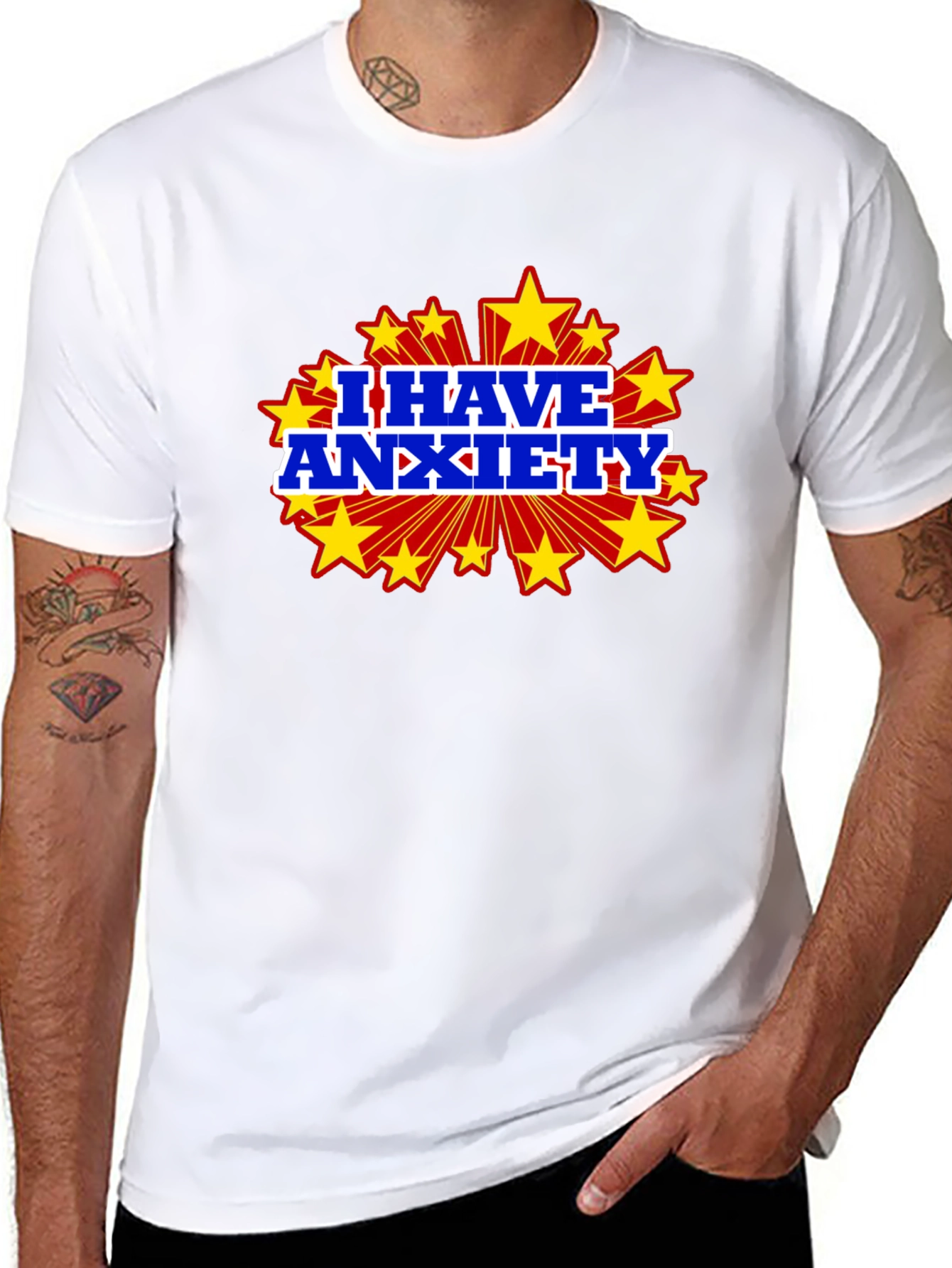 I Have Anxiety Graphic Tee - Black Cotton T-Shirt