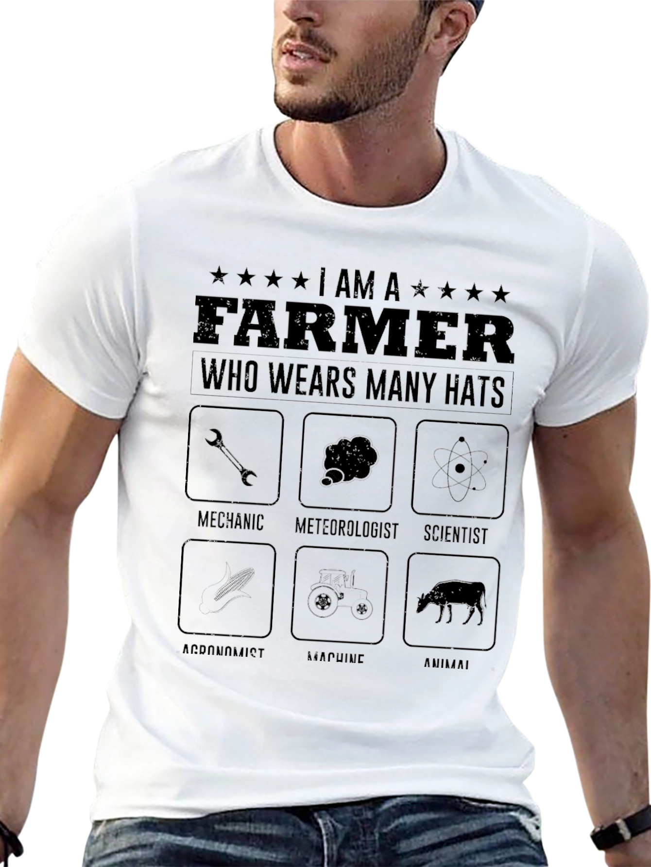 Farmer Multi-Role T-Shirt - Mechanic Scientist Agronomist