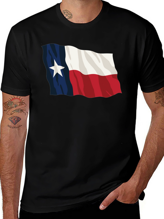 Texas Flag Black T-Shirt