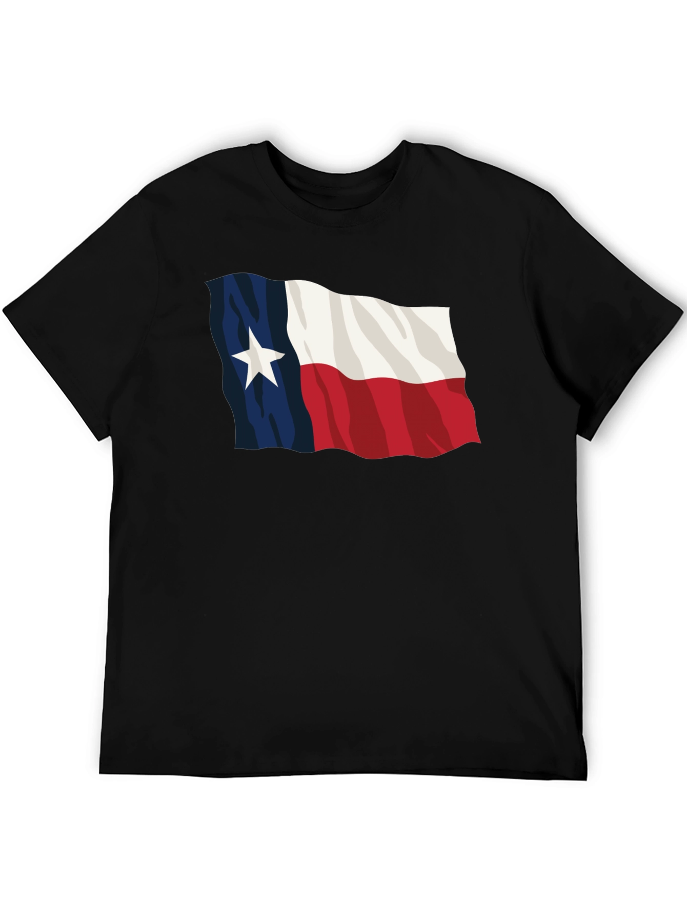 Texas Flag Black T-Shirt