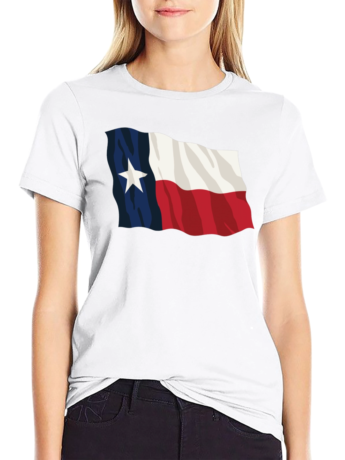 Texas Flag Black T-Shirt