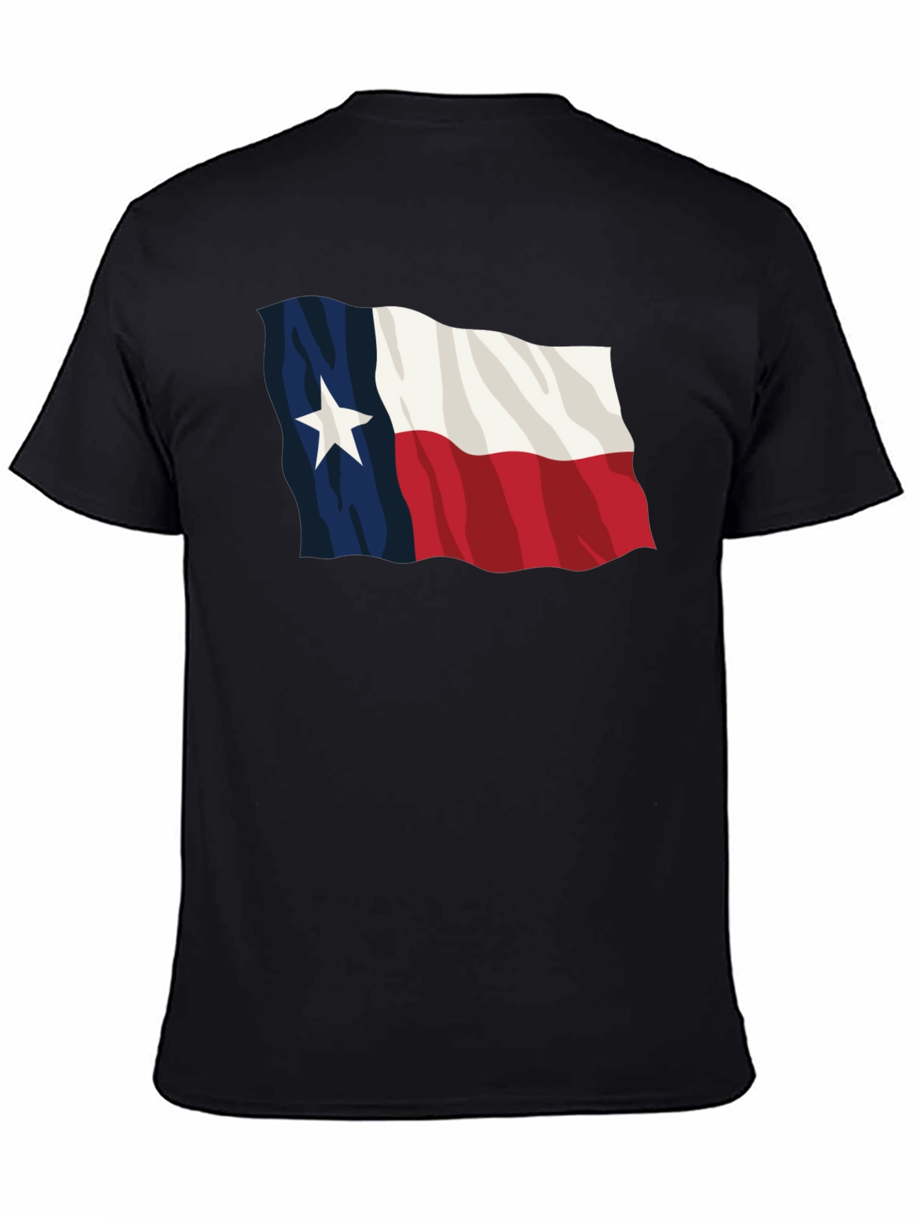 Texas Flag Black T-Shirt