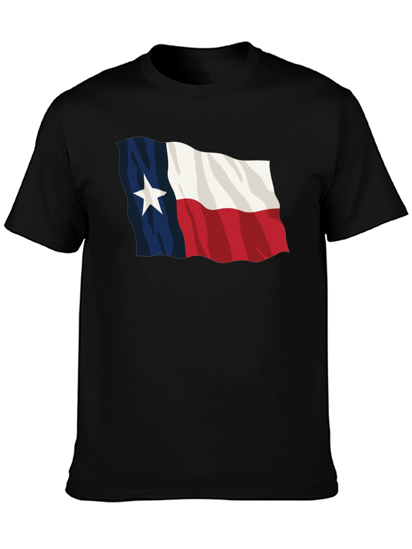 Texas Flag Black T-Shirt