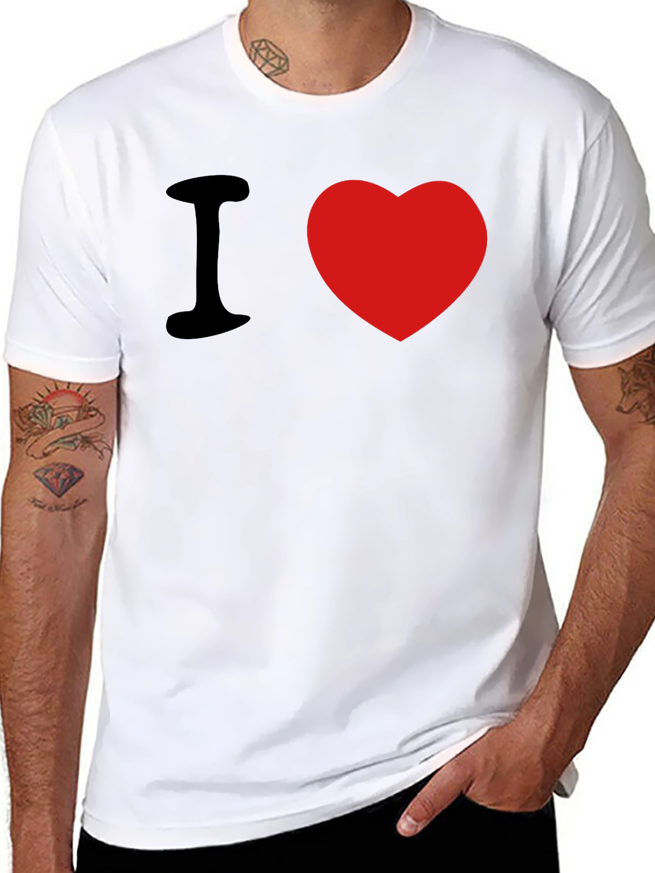I Heart T-Shirt - Stylish Cotton Blend Tee