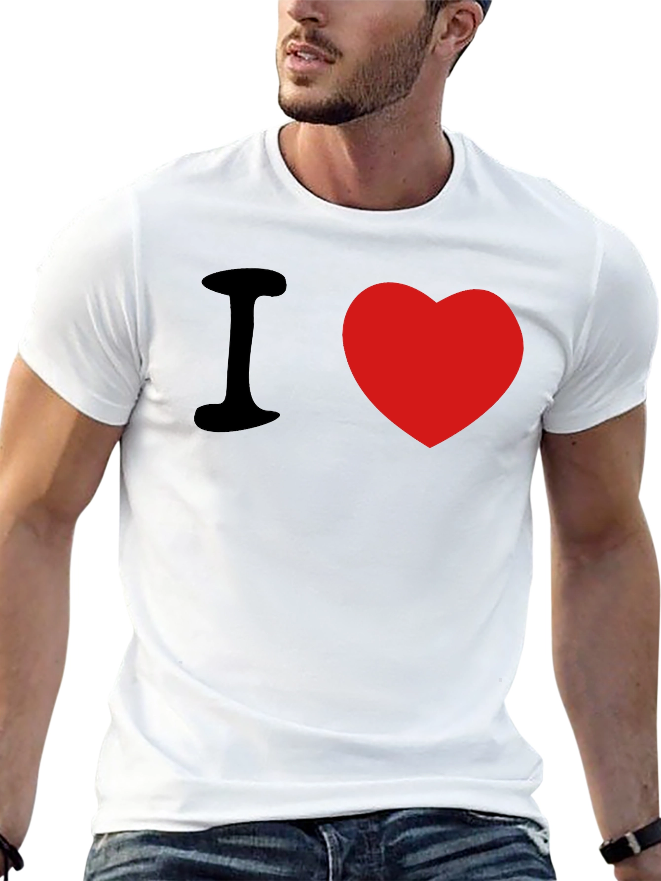 I Heart T-Shirt - Stylish Cotton Blend Tee