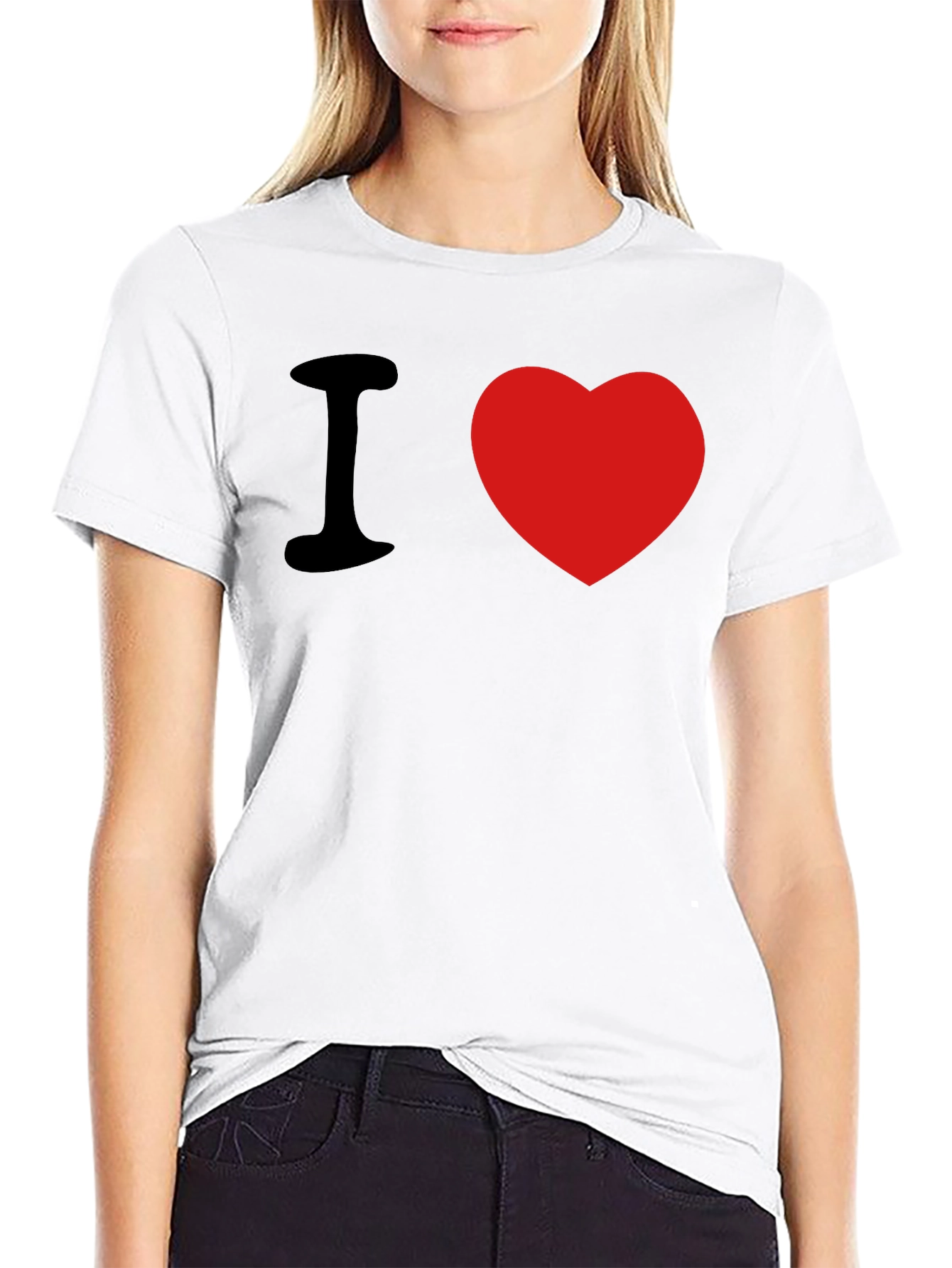 I Heart T-Shirt - Stylish Cotton Blend Tee