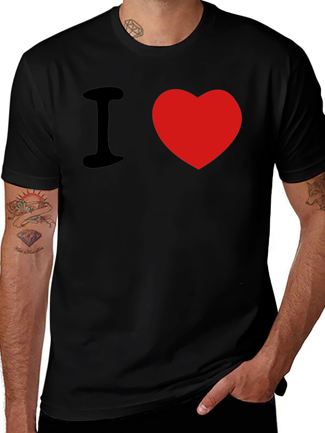 I Heart T-Shirt - Stylish Cotton Blend Tee