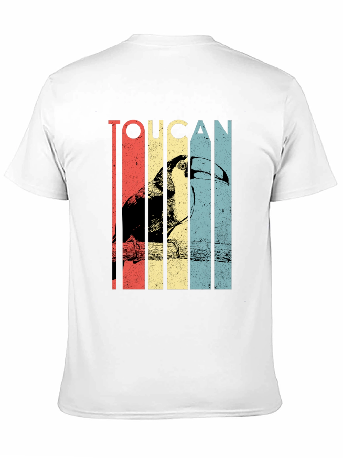 Toucan Graphic Tee - Retro Style Black T-Shirt
