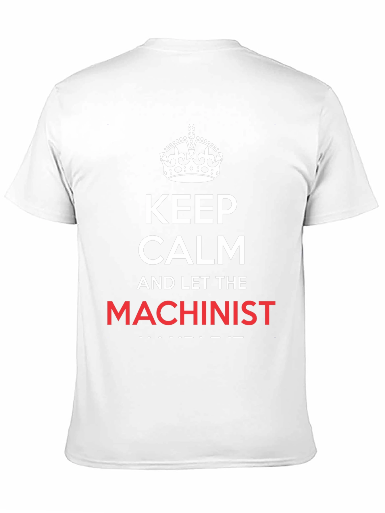 Keep Calm Machinist T-Shirt - Black Cotton Tee